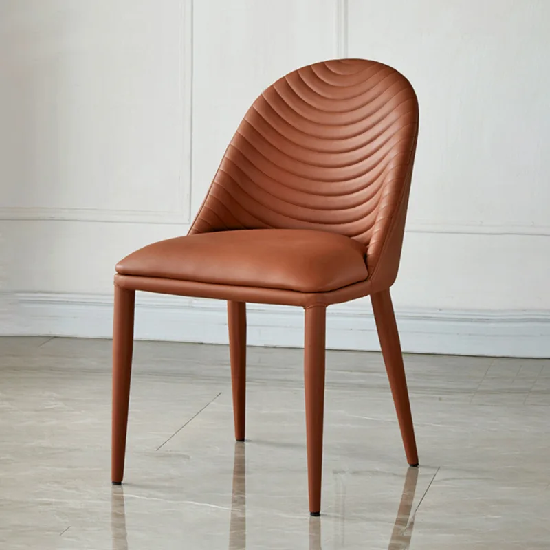 Modern Nordic Style Dining Room Furniture Luxury Restaurant Match Dining Table Set Home Leather Dining Chair