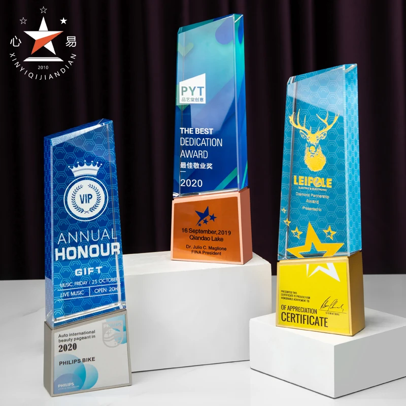 Custom High quality stunning stainless steel metal cup graduation winner trophy blank crystal awards trophy for trophy suppliers
