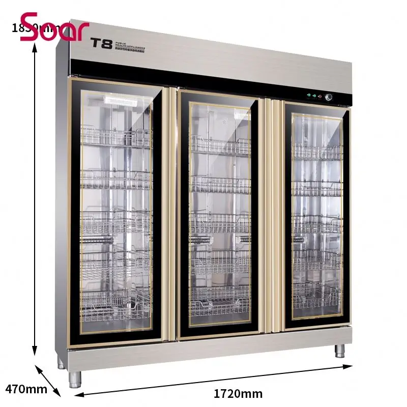 Трехдверная блюдо стерилизатор электрический блюдо стерилизатор 60 Гц бытовой дезинфекционный шкаф дезинфекции посуды шкаф