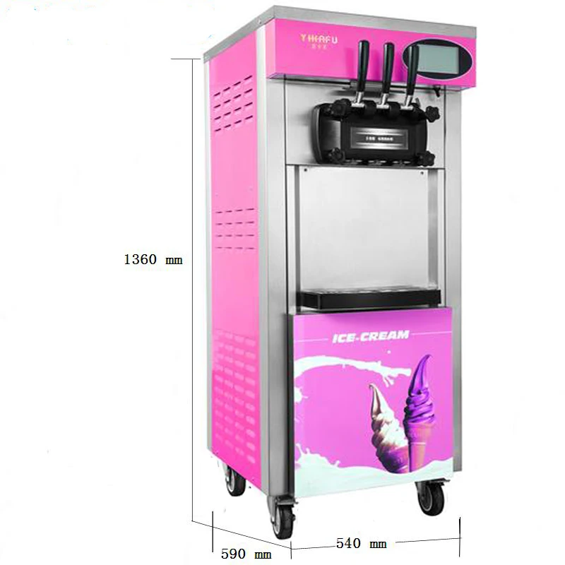 Comercial  Small Soft Automated Ice Cream Machine Maker Snow Ice-Cream Rolls Making Machine