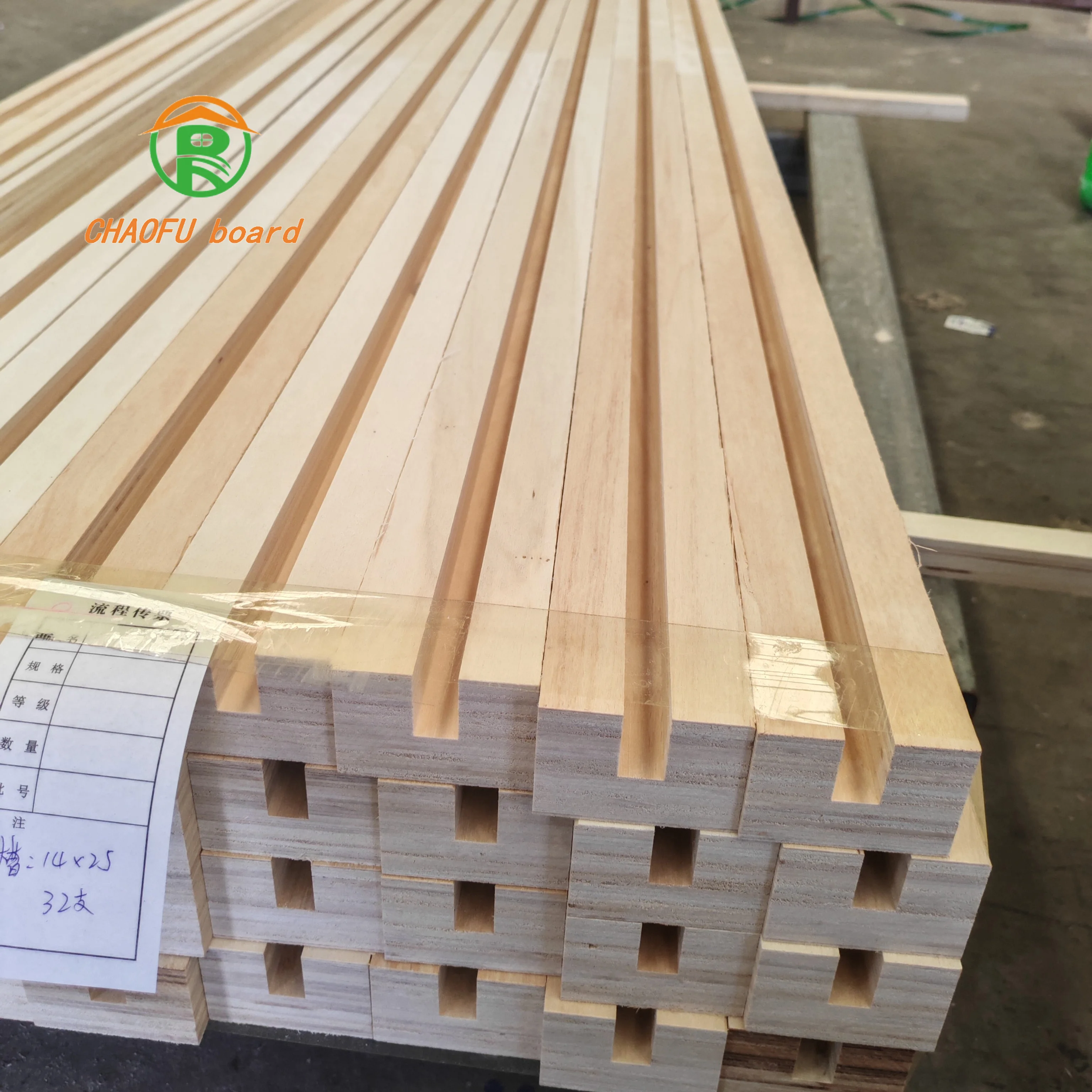 wood board punch holes  slot chamfer customization LVL plywood deep processing bed shelf sofa table chair use