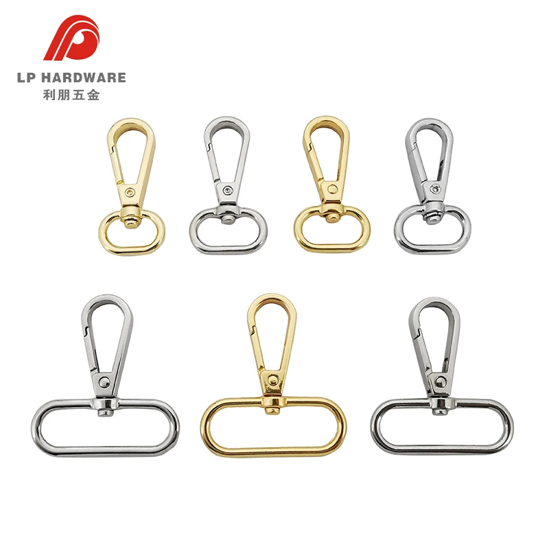 Custom OEM ODM Metal Swivel Snap Hook With Oval Ring for Handbag Leather Hardware DIY Accessories