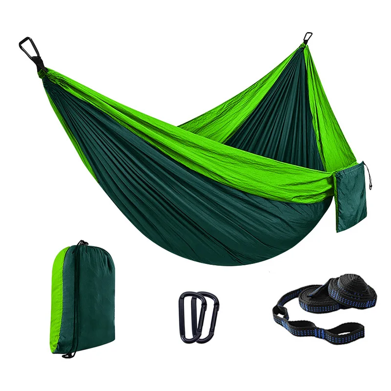 Wholesale Camping Hiking Accessories 100% Nylon Portable Lightweight High Quality Hammock With Carry Bag