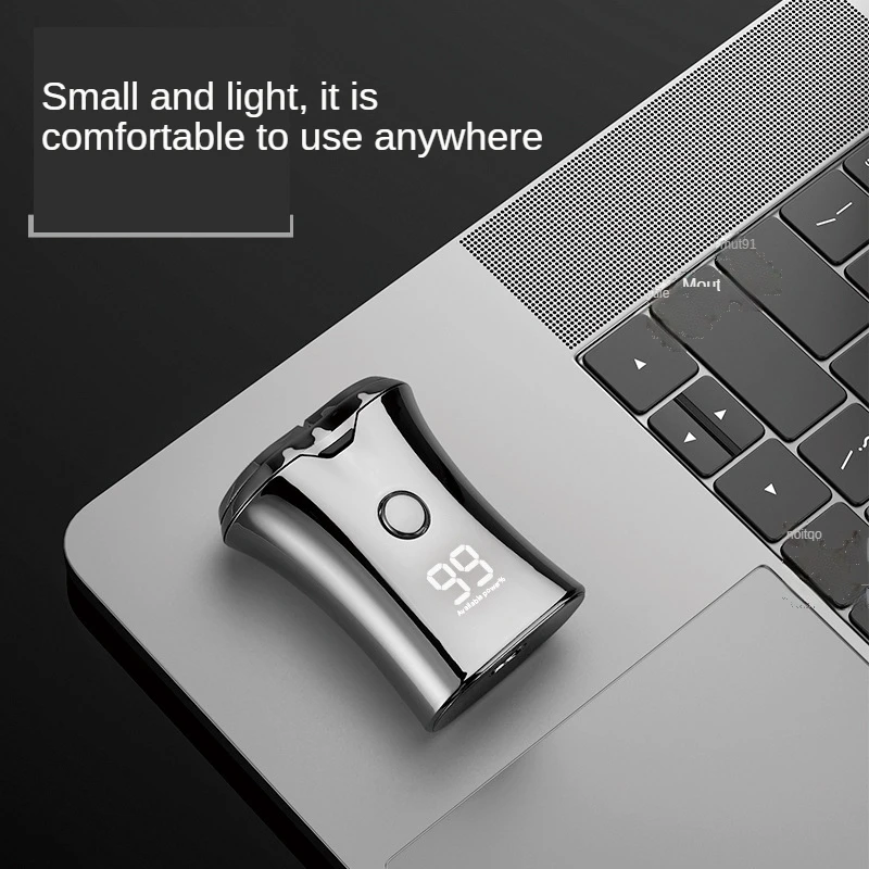 Портативная перезаряжаемая машинка для бритья с ЖК-дисплеем