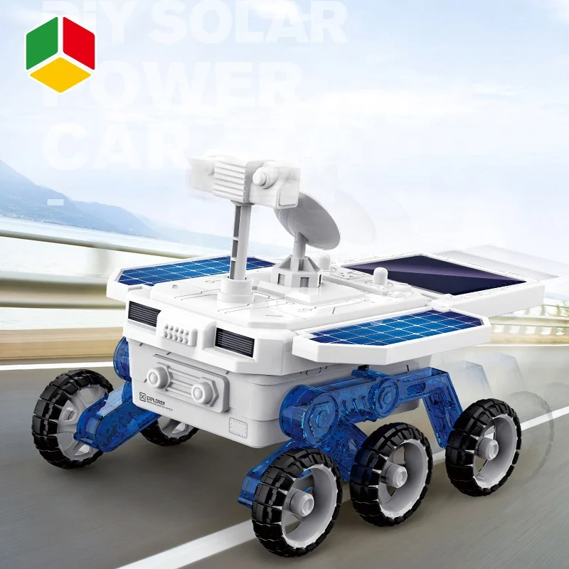 QS игрушка «сделай сам» солнечная планета Rover Mars Исследование автомобиля ствол образовательная электрическая Самосборная Строительная на солнечной