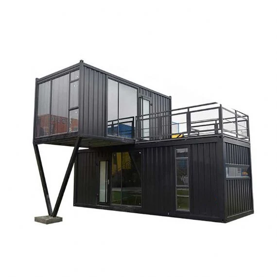 Fast install Steel Structure Prefabricated Luxury Prefab House Two Storey Shipping Container Houses