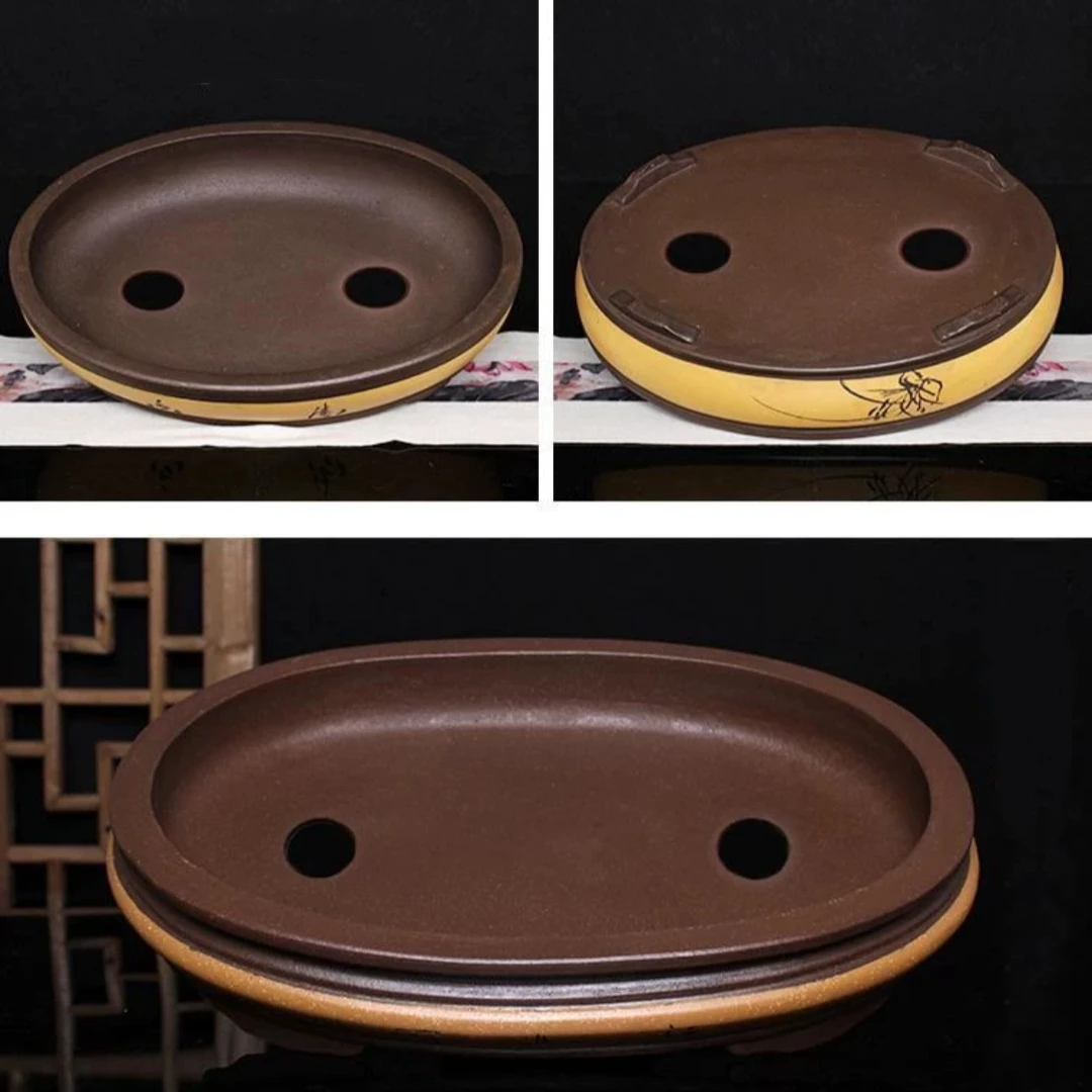Wholesale Bonsai pot supplier For bonsai lovers Large ceramic pots oval pots for bonsai tree