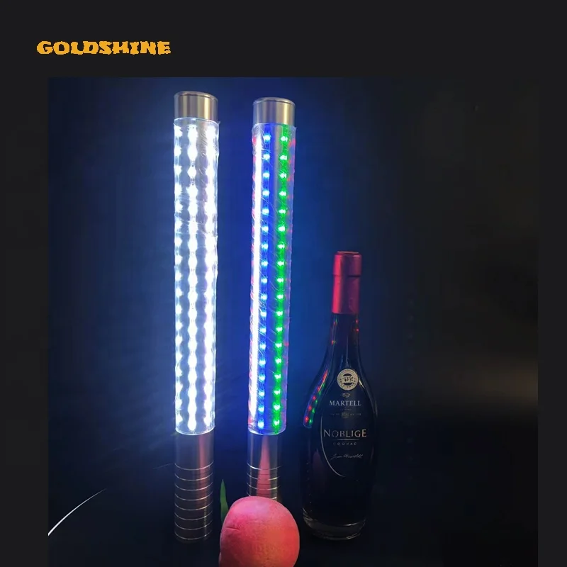 80cm aluminum alloy led champagne bottle topper rechargeable sparkle light led bottle strobe baton Lights for party bar