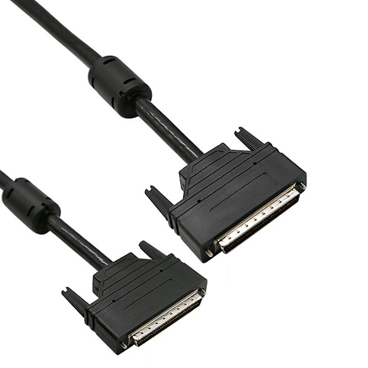68pin scsi cable molding type SCSI 68Pin Male to Male cable with screw 68pin cable assemble 1m for computer