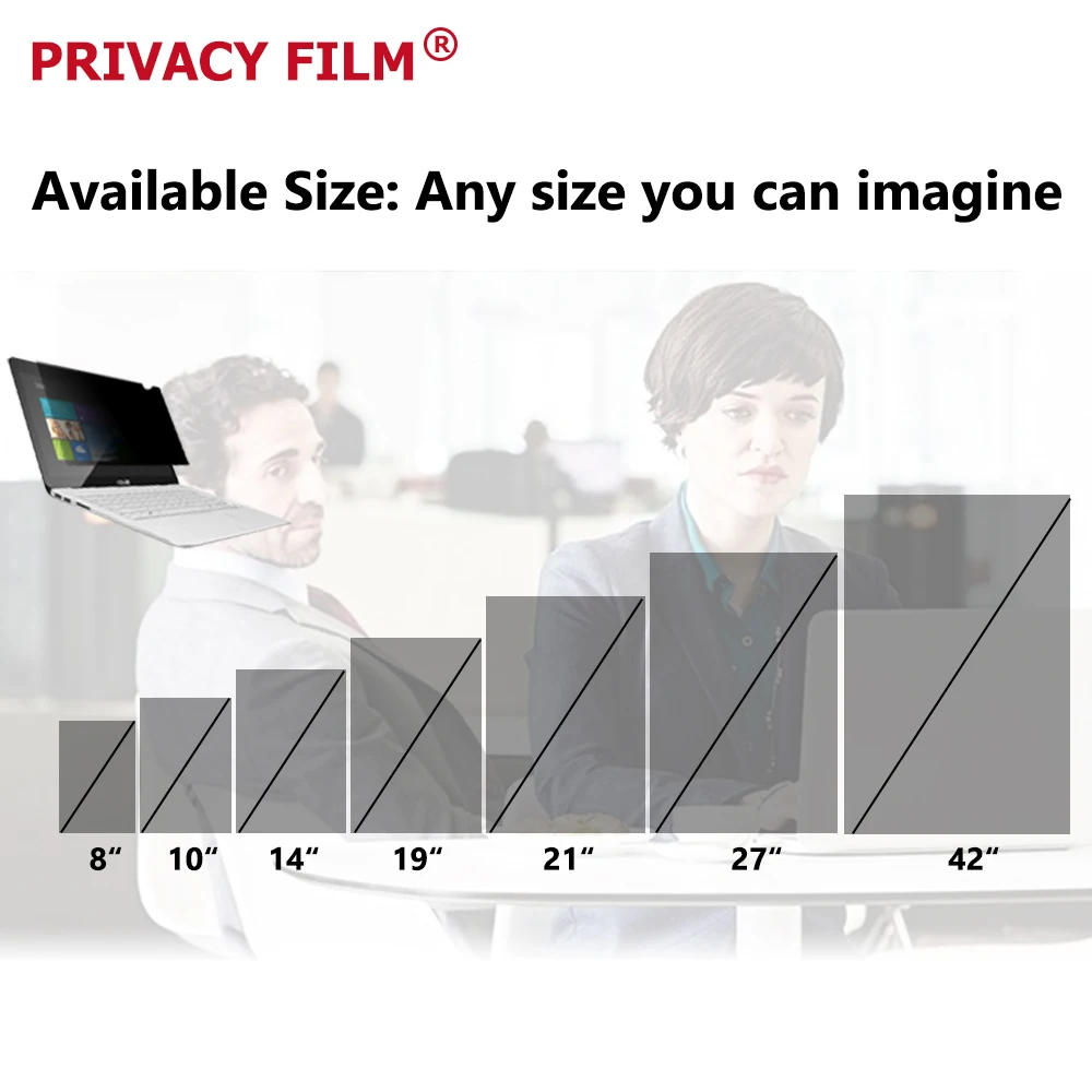 Made in China 14 inch privacy filter for law firm 31.5 inch 16:9 696*393mm Anti Spy Screen Computer accessories