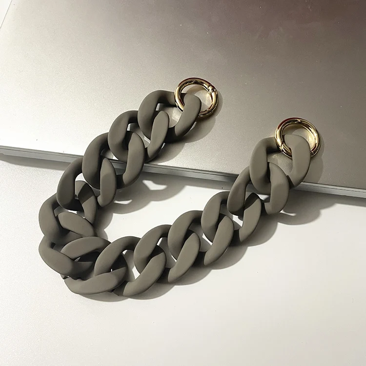 YN 30 to 120cm Large Flat Chain Strap Acrylic Luxury Handbag Strap Fashionable Replacement Purse Clutches Handles for DIY Crafts