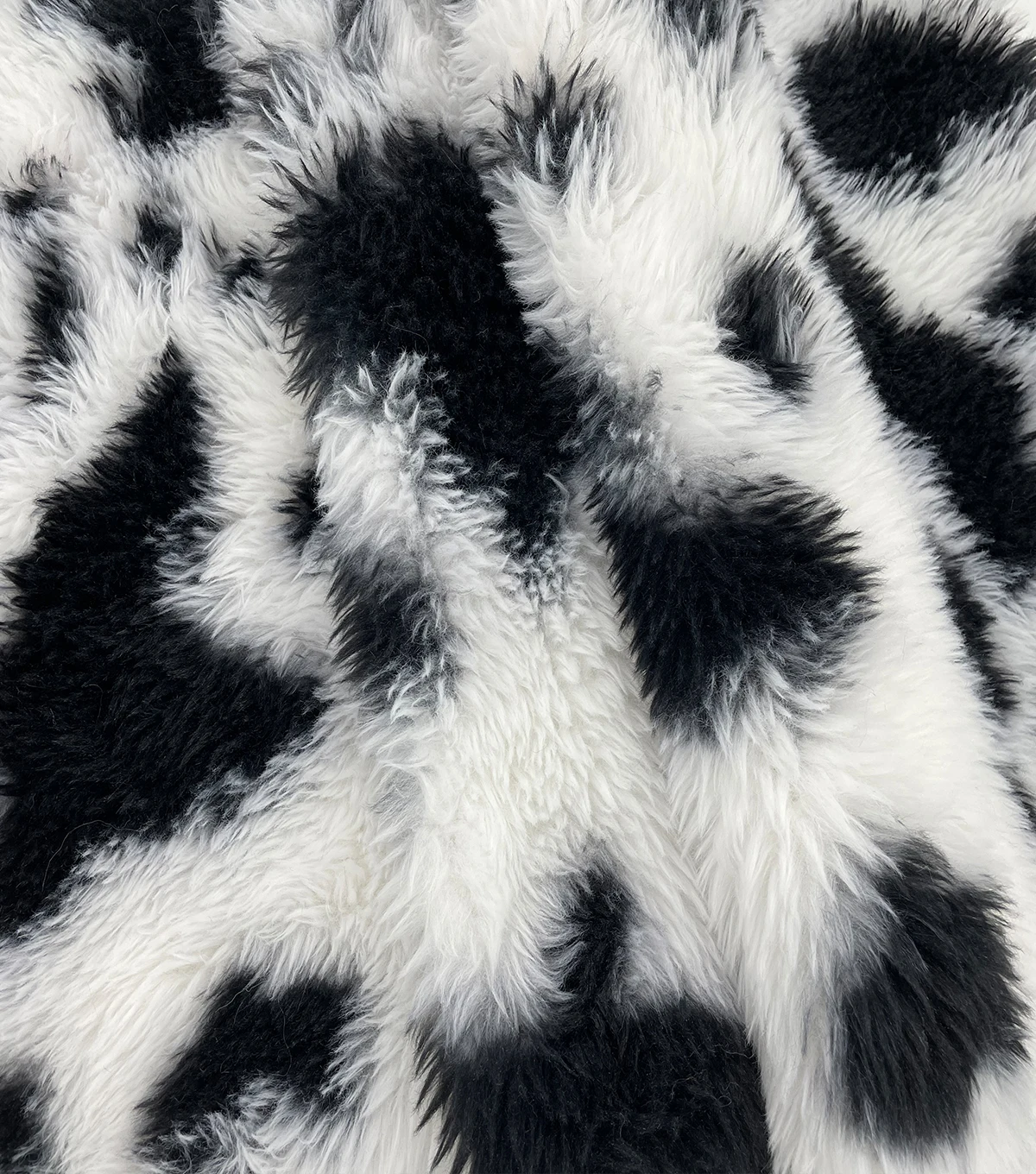 with best quality and low price 100%POLYESTER warm/top/superior quality/grade COW Fur Print