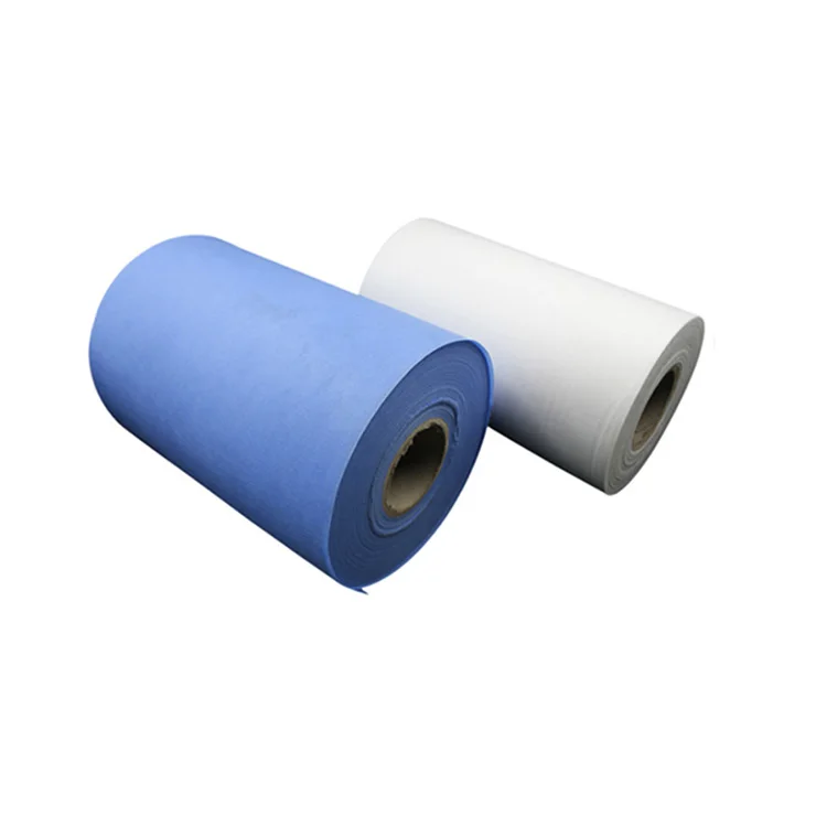 2024 factory direct Wholesale Nonwoven Fabric Roll Waterproof Polypropylene SMS Meltblown PP Spunbond Plain  for Medical Use