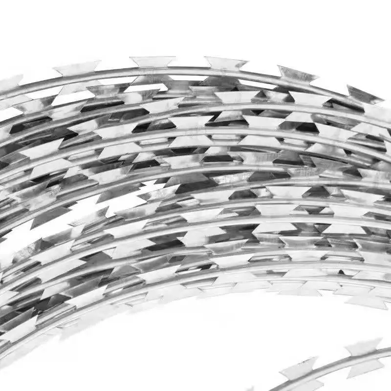 Stainless Steel Razor Wire Prices Concertina Razor Blade Barbed Wire Galvanized Razor Barbed Wire