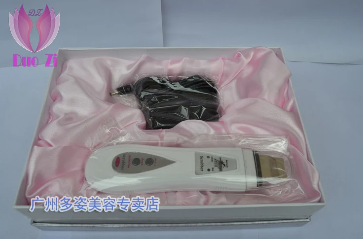 DUOZI M-168 Professional Photon Red Blue Light Skin Scrubber Spatula Ultrasonic Facial Ion Deep Cleaning Skin Scrubber