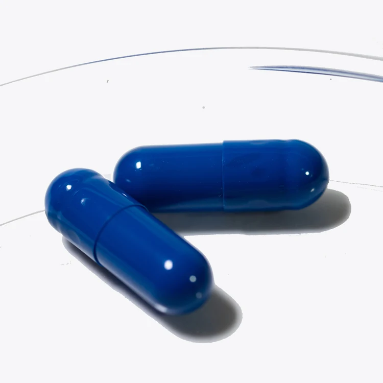 Производители Wecaps Синие Пустые желатиновые капсулы Твердые пустые капсулы таблетки Синие Пустые капсулы
