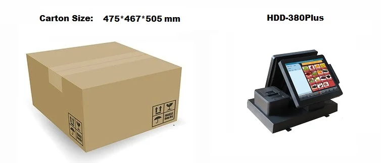 All-in-One Touch POS Systems Checkout Machine Capacitive/Resistive Display Thermal Printer Cash Drawer for Restaurant Payment