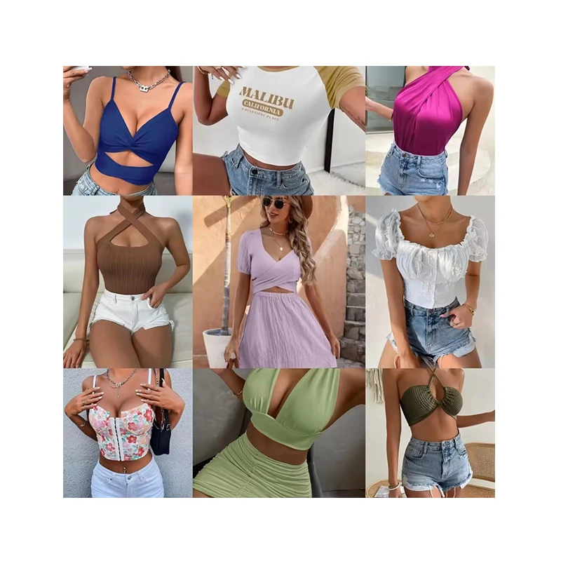 Wholesale Supplier Brand New Tops Mix Ropa Mujer Assorted Dress Bulk Bales Women Clothes Stock Clothing