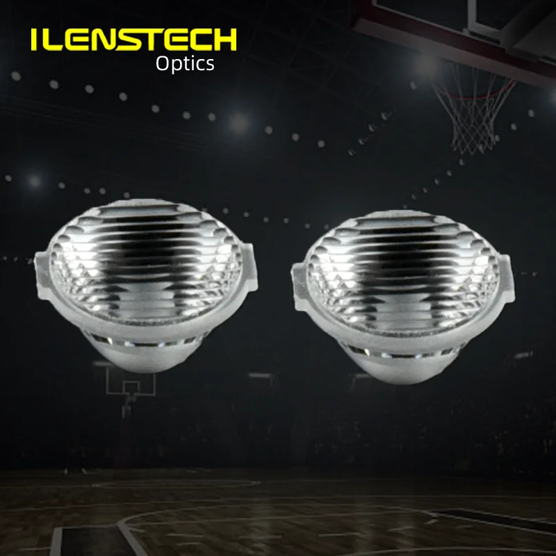 ilenstech led lens for wall washer retail lighting 13mm acrylic secondary optics bi-angle lens