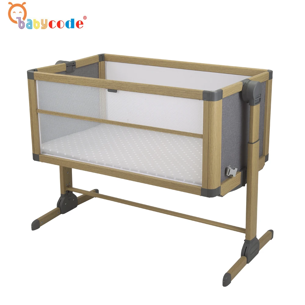 2021 Baby Code Protable/ Bed setting crib Babycribs Baby bedding Bassinet Sleepers /Cradle/ wood look Baby Cribs