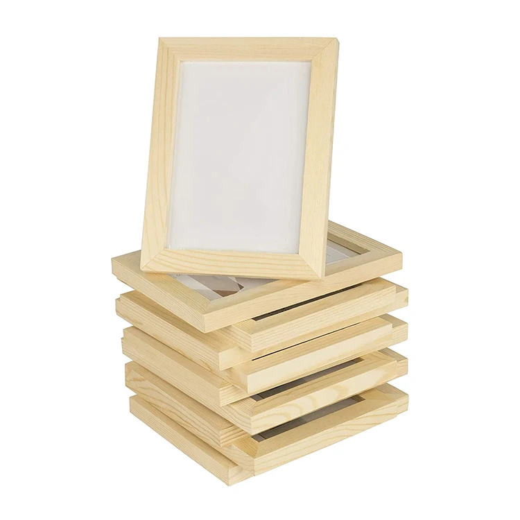 custom pine wood picture frame unfinished wooden photo frames wholesale