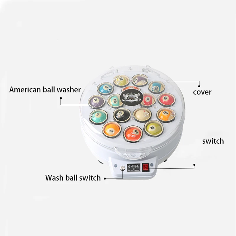 Premium Factory Direct Sell  Automatic Billiard Pool Ball Cleaning Wash Polish Machine 16 Holes