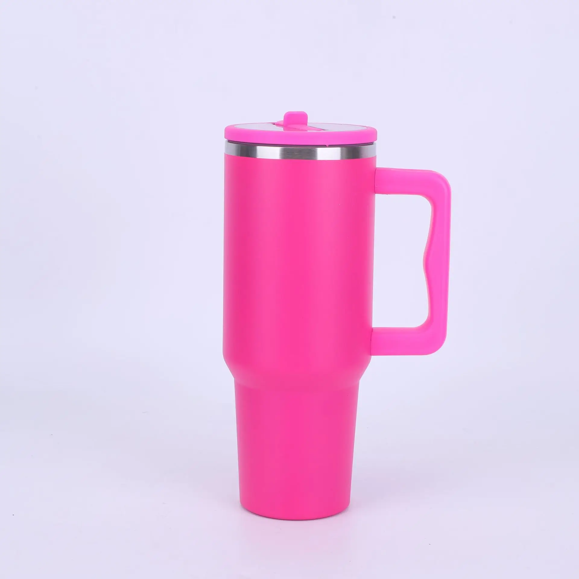 Custom 40oz Vacuum Insulated Cup No Spill Hydro Jug Traveler Stainless Steel Hydrojug Tumbler with Handle and Flip Straw Lid