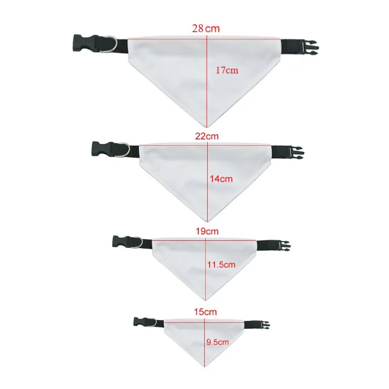 Sublimation Blanks Triangle Bandanas for Dogs Pets Factory Custom Dog Pet Scarf