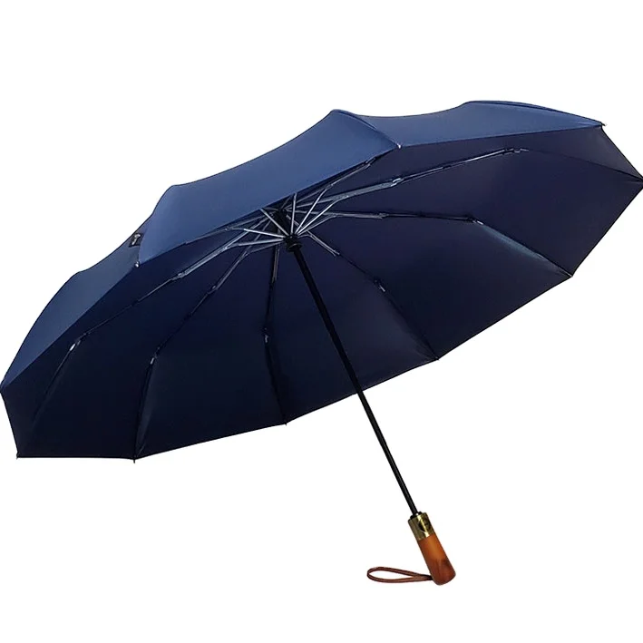 Promotional Custom Printing Three Folding Umbrella Golf Umbrella