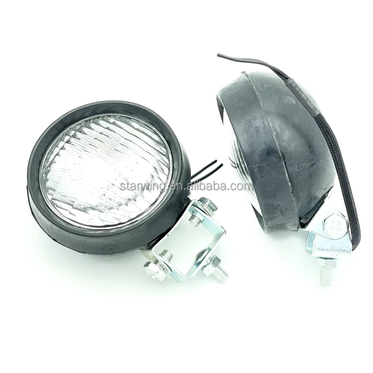 factory directly 12V/24V  PAR36  sealed beam halogen sealed beam rubber working lamp for fork truck tractor light