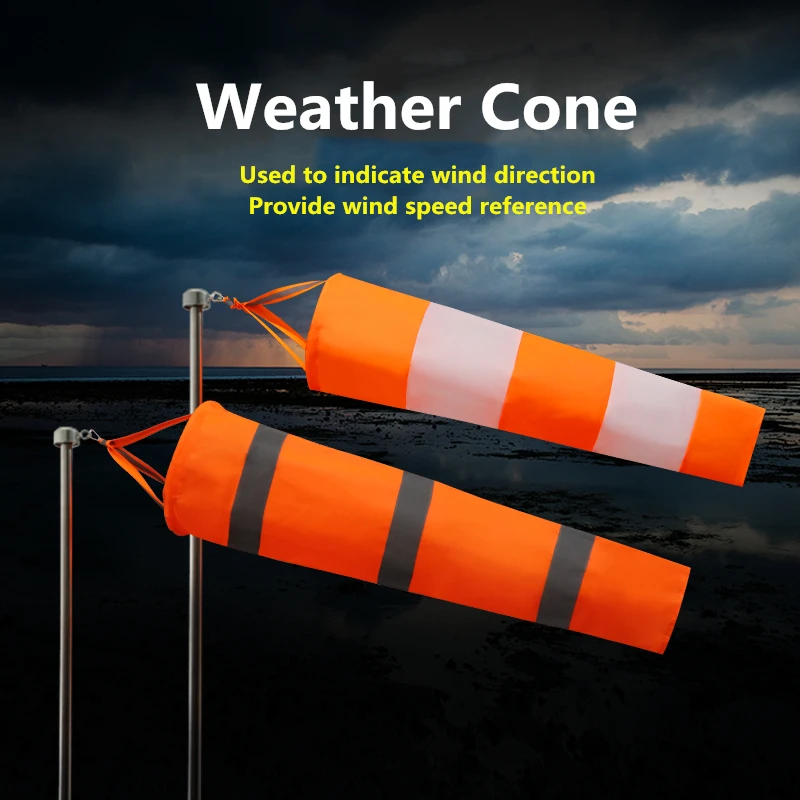 ZUJA Reflective Tape Oxford Fabric Windsock High Visibility Wind Cone