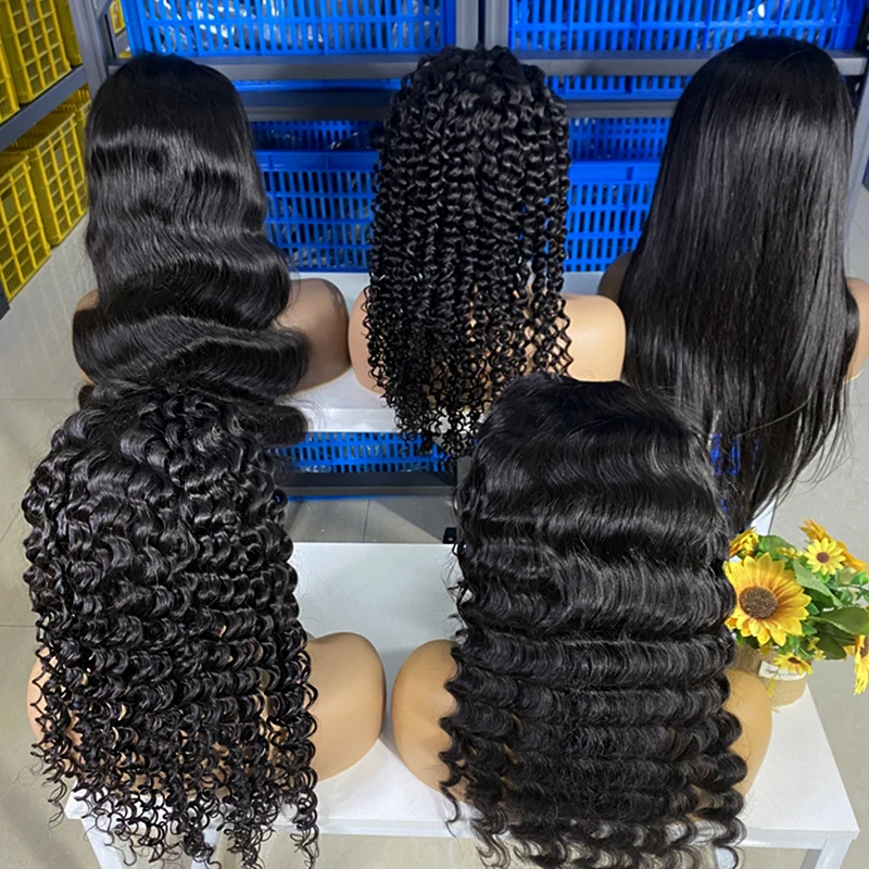 Cheap Wholesale Virgin Full Lace Front Human Hair Wigs Body Wave Closure Brazilian Cuticle Aligned Lace Closure Human Hair Wigs