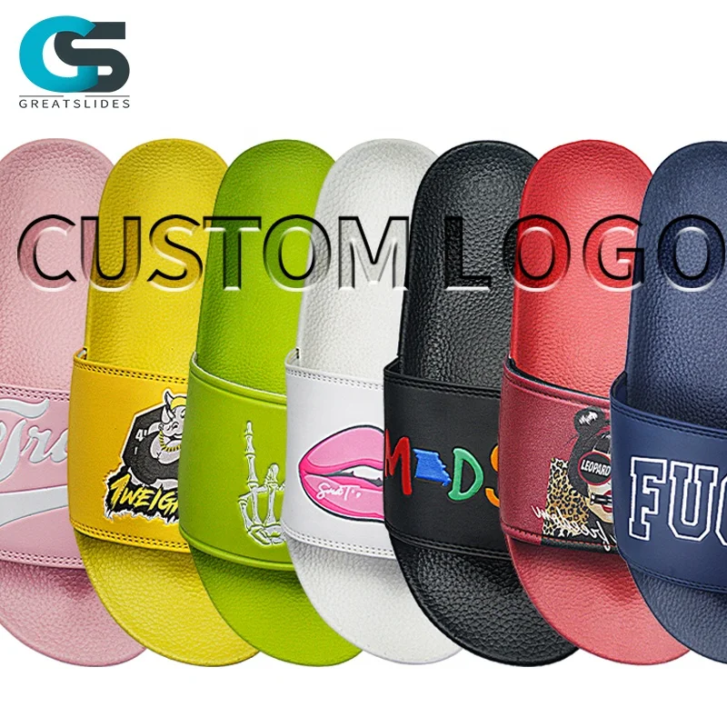 Greatslides Personalised Slipper Custom Slides Footwear For Man,Custom Slide Sandals High Quality,Customizable Men Slides Custom