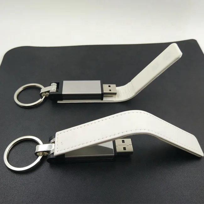 Key Ring Leather  USB Flash Drive USB 2.0 4GB 8GB 16GB 32GB Flash Drive Memory Pen drive 64GB 128GB Memoria Stick U Disk