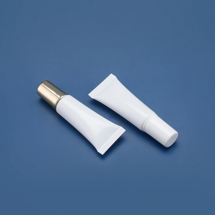 20ml Refillable Cute Sample Clear Printed White Plastic Tube Cosmetic Packaging Eco Friendly Foam Cosmetic Tube