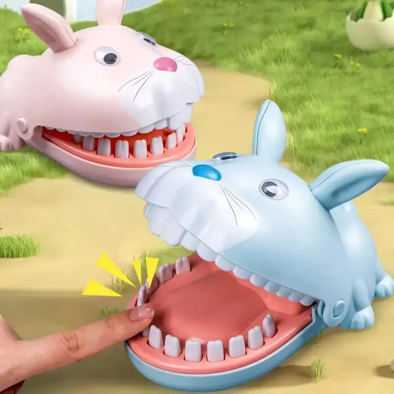 Cartoon design kids educational toys practical joke bite finger toy funny gadgets plastic kids toys dinosaurs