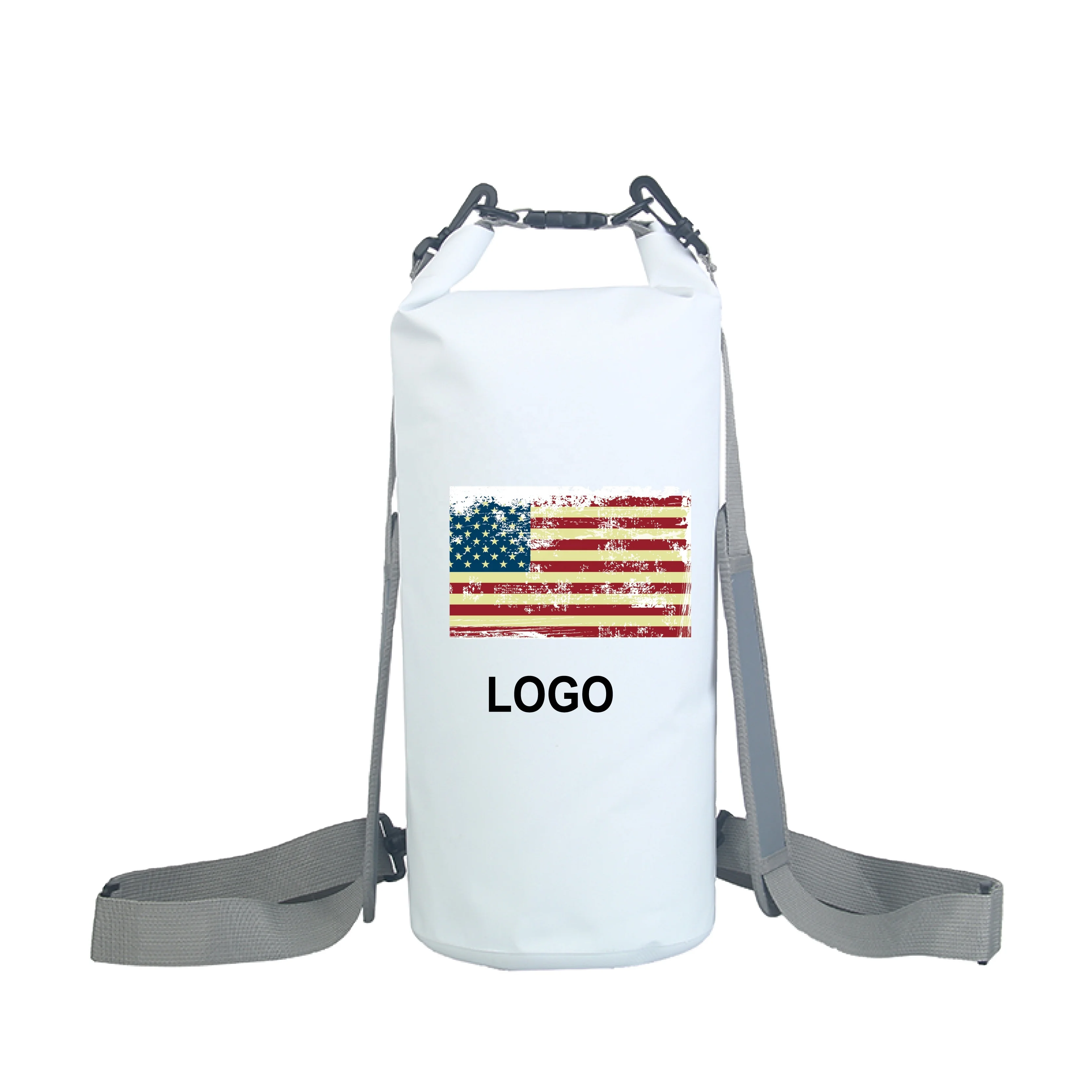 
Hot Sale American Flag Design Waterproof Bag Outdoor Dry Bag Camping Waterproof Backpack Outdoor Camping 