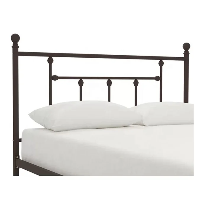 Simple double king size modern wrought iron beds design