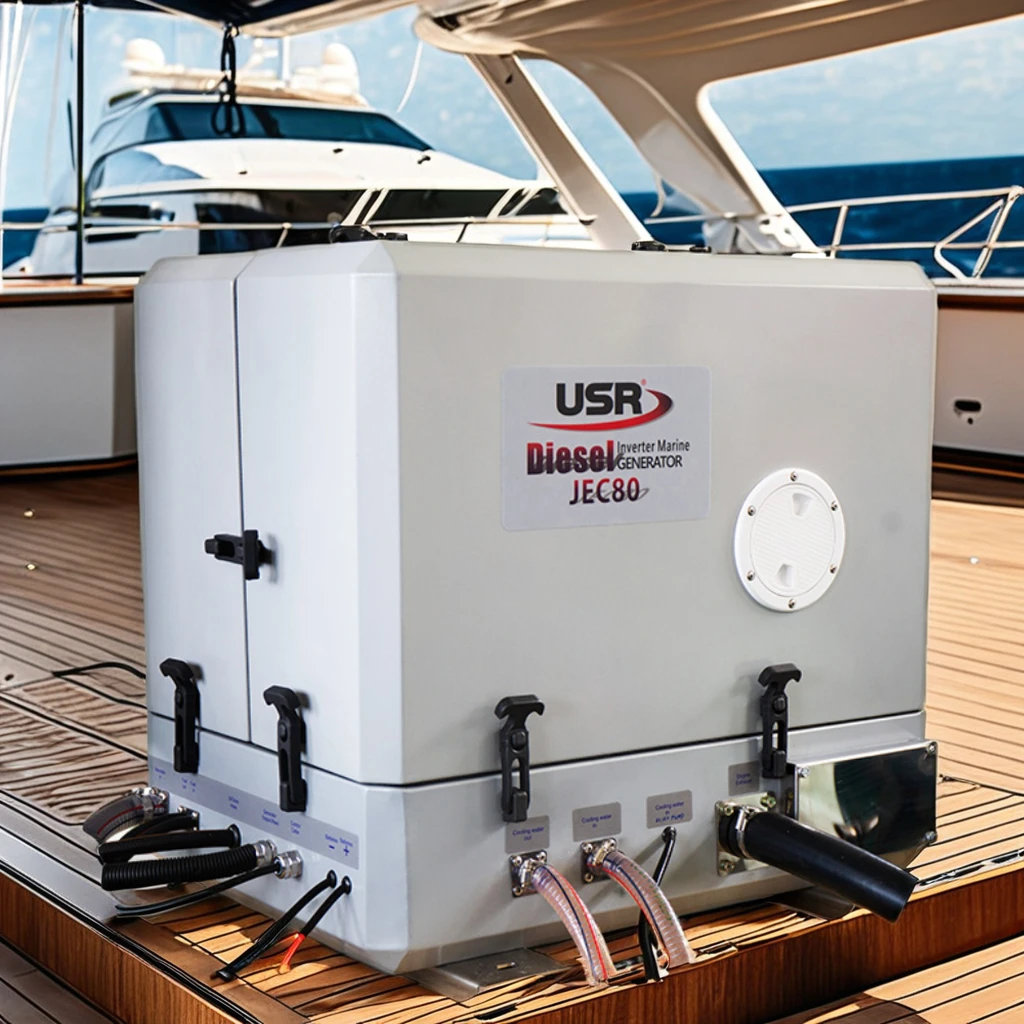 Kubota 8kW Diesel Inverter Yacht Generator Similar Onan 5kW 15kW Rated Power 220V 400V Rated Voltage 60Hz Single Three ATS