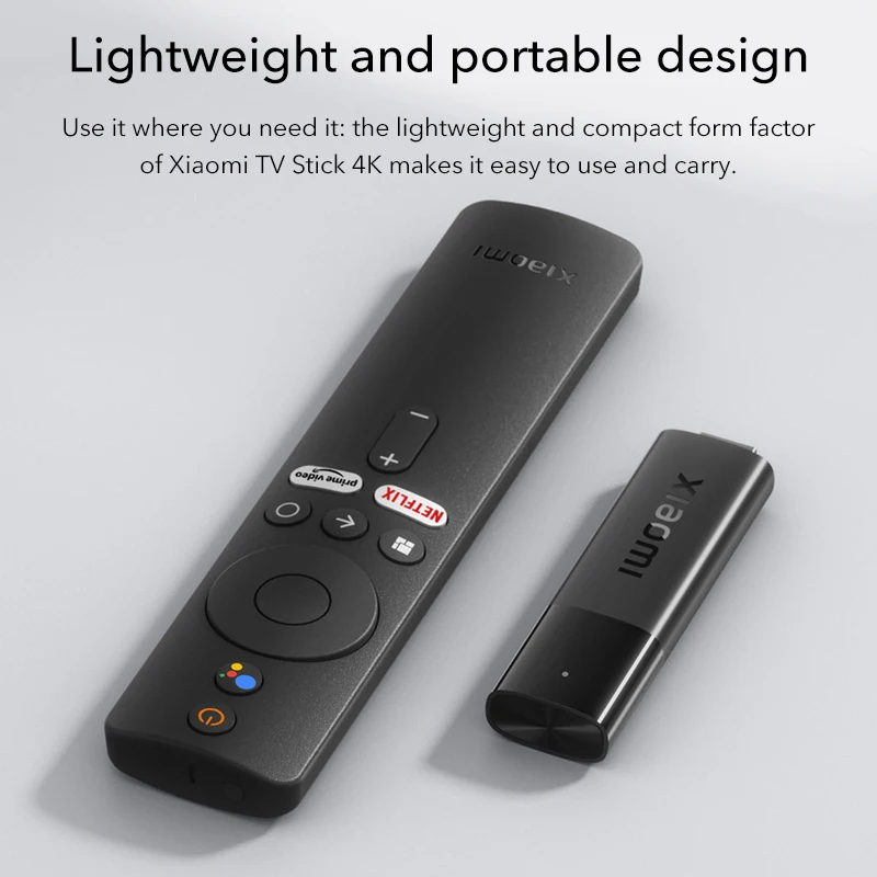 Global version Android 11 Xiaomi 4k TV Stick Portable Streaming Media 2GB 8GB Multi Language TV Dongle Xiaomi Mi TV Stick 4K