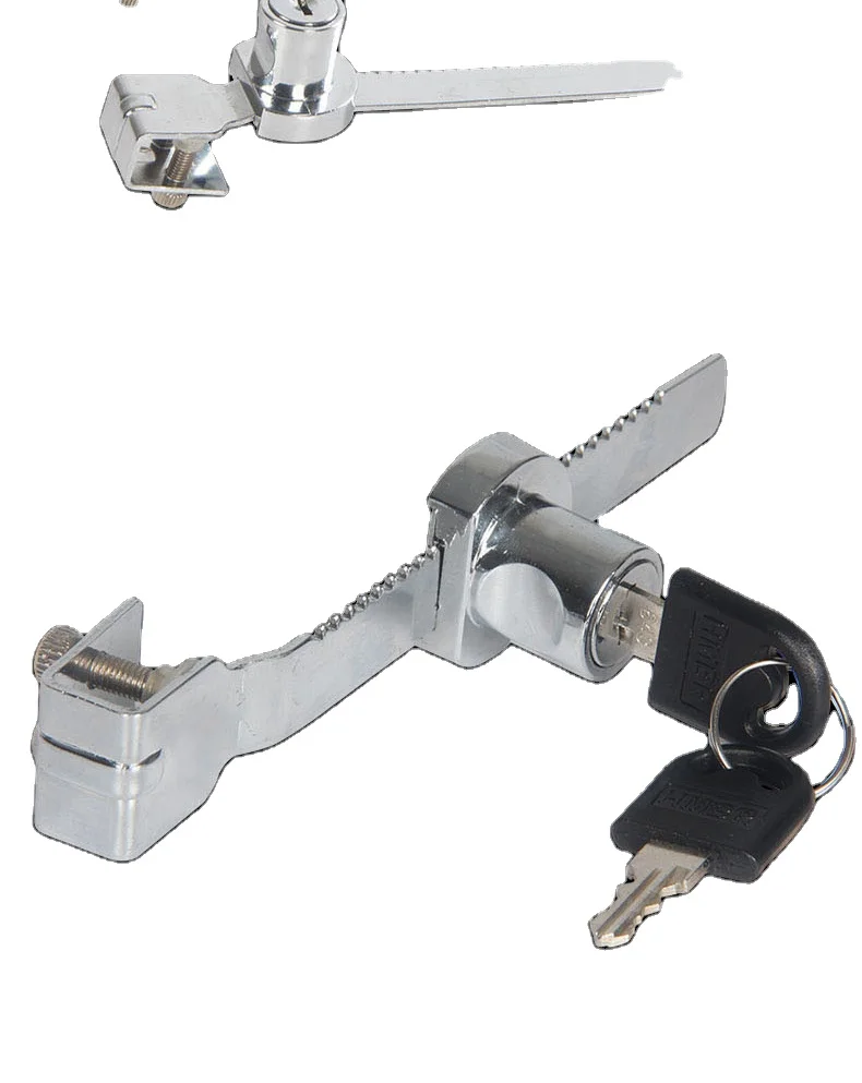 Serrated lock glass sliding cabinet door lock Display cabinet File cabinet glass counter lock