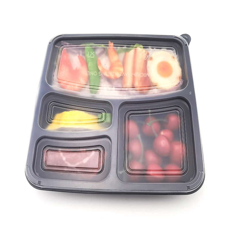 Hot sale Disposable Packaging Container for to go Takeaway Fast Food PP Plastic Boxes