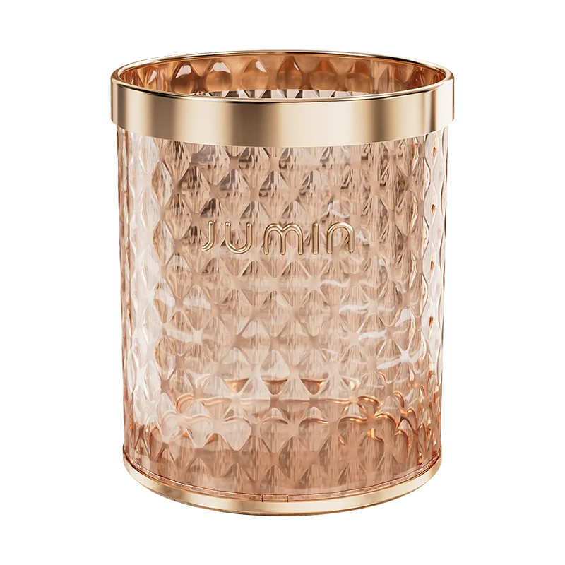 Household High Appearance Level Water Corrugated Trash Can Large Capacity Dustbin for Living Room Bathroom Kitchen