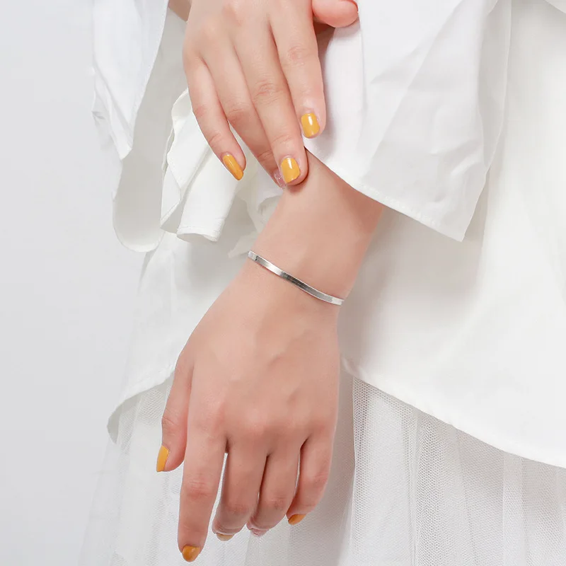 Popular INS 925 Sterling Silver 18K Gold Plated Chunky Snake Chain Bracelet Necklace Jewelry