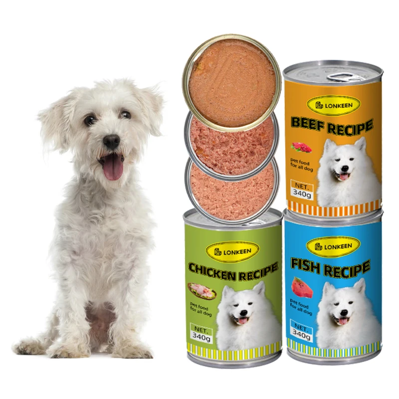 OEM High Protein Bulk Wet Dog Can Food Tuna Whelp Flavor Pure Natural Pet dog canned Food