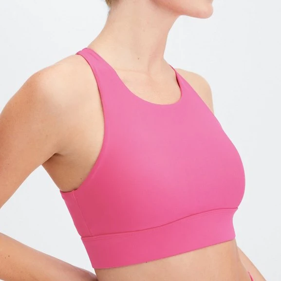 XS-6XL Sports Bra Big Size Breathable Yoga Tank Top Pink White Women Padded Sports Bra Fitness