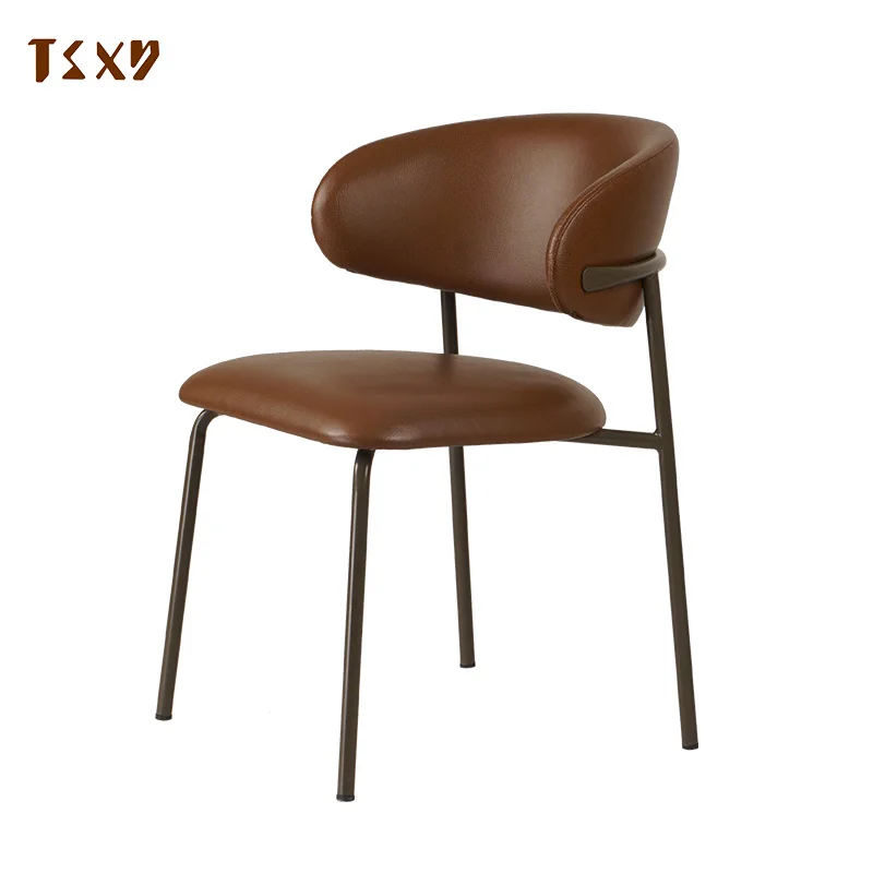Commercial Furniture Light Luxury Style Metal Frame Chair For Restaurant Hotel Room Dining Bar Table And Chair Set