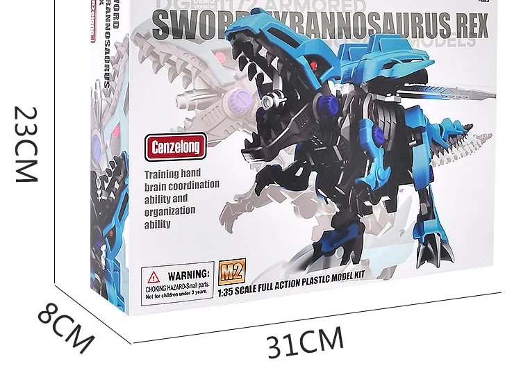 2022 New Electric DIY Battery Operated Toys Tyrannosaurus Rex Dinosaur Assembled Model STEM Best Sell Products Toys For Boys