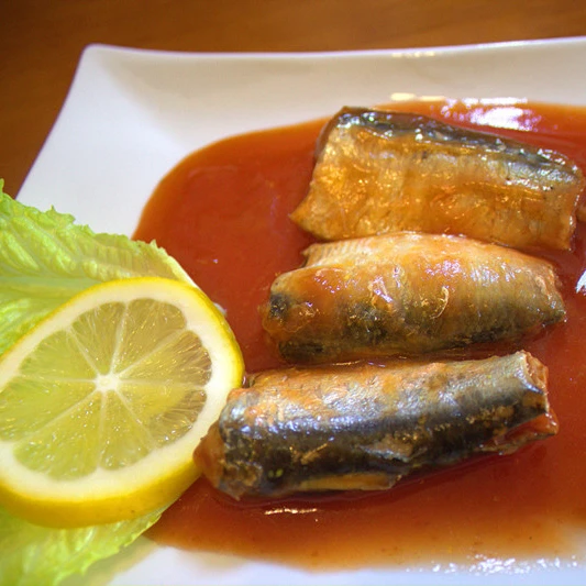 
Canned mackerel in tomato sauce canned fishes 