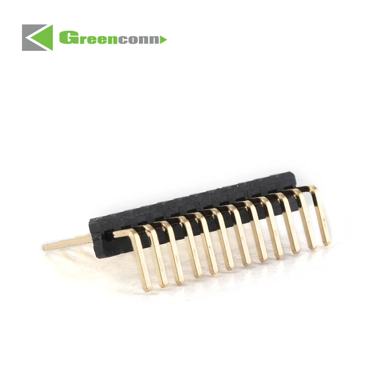 Greenconn 1.27mm Pitch SMD or Straight Environmentally Friendly and Gold-plated Pin Header Connector